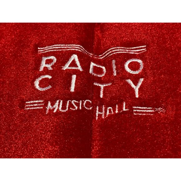 Radio City Music Hall Holiday Hat – Red & White – Jester Style with Pom-Poms - Picture 2 of 5